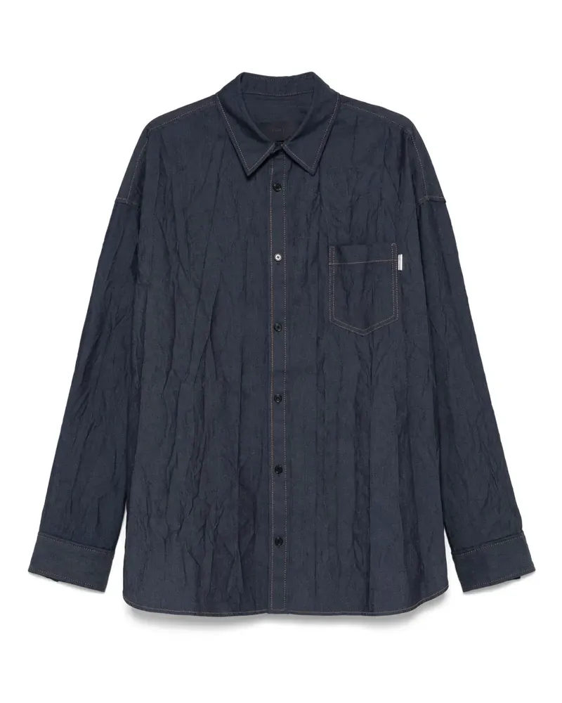 JUUN.J Hemd mit Knittereffekt - Blau Blau