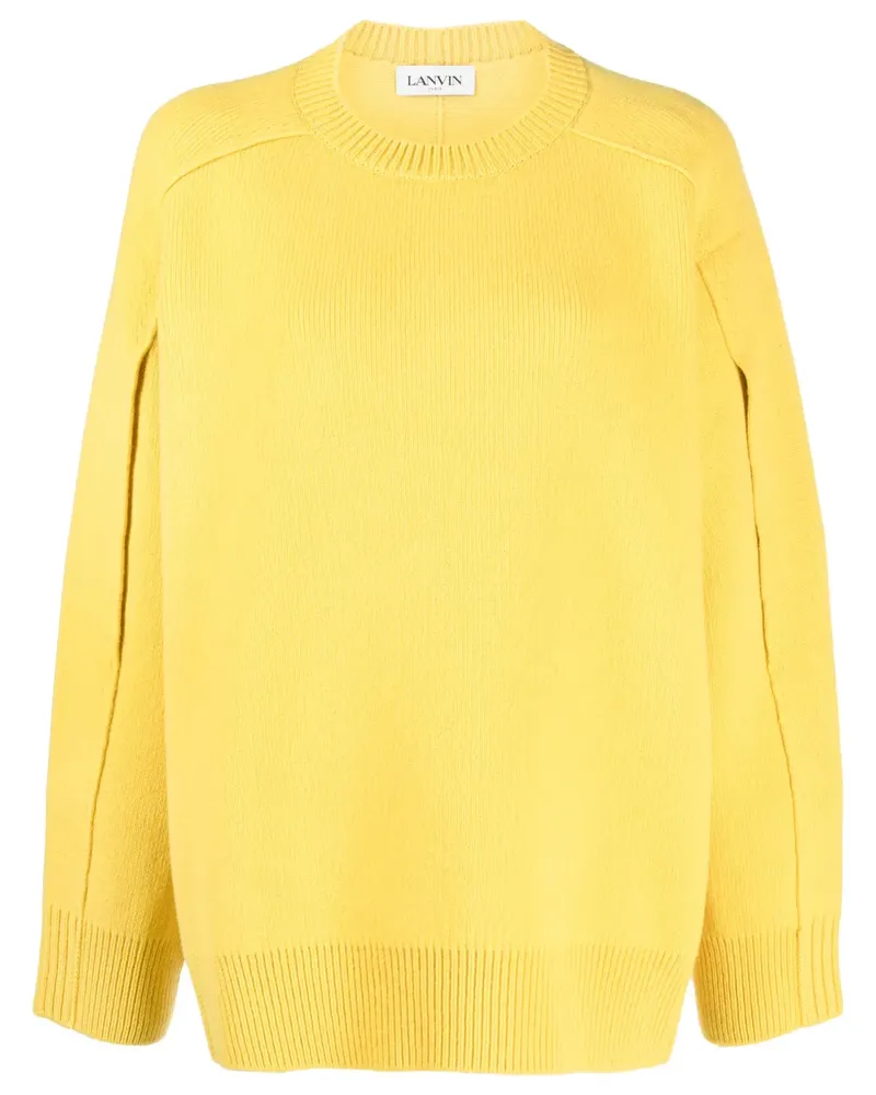 Lanvin Pullover mit Cape - Gelb Gelb