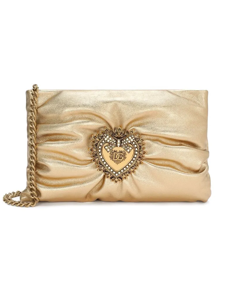 Dolce & Gabbana Kleine Devotion Soft Umhängetasche - Gold Gold