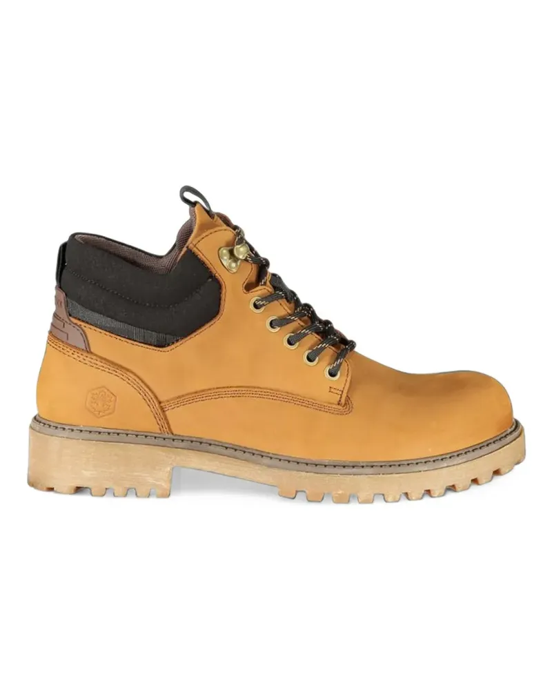 Lumberjack lace-up leather boots - Braun Braun