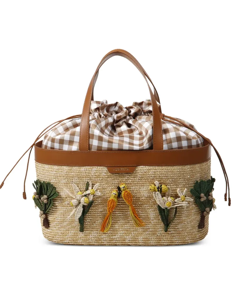 Aquazzura Birdsong tote bag - Nude Nude