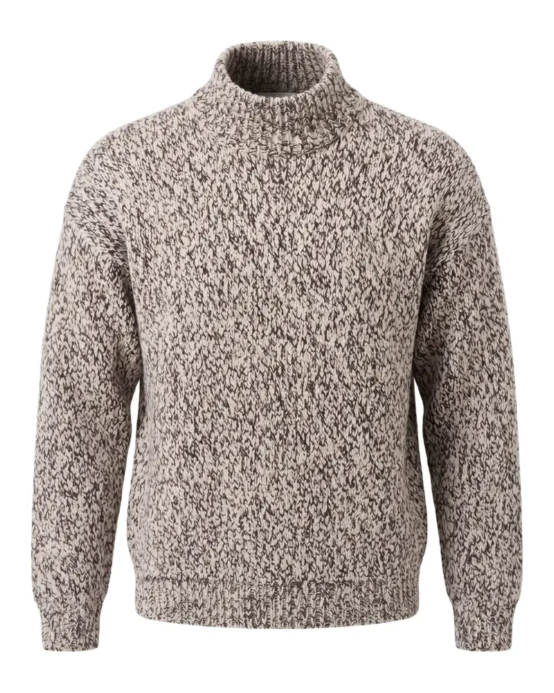 Lacoste Merzerisierter Pullover mit Stehkragen - Nude Nude