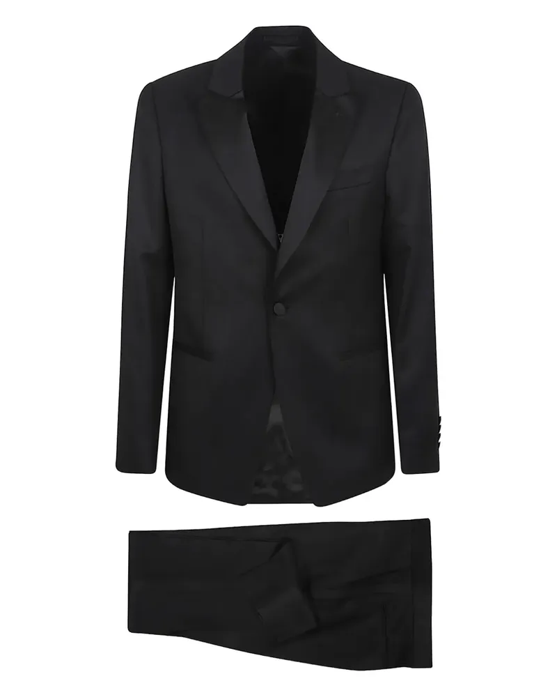 LARDINI wool suit - Schwarz Schwarz