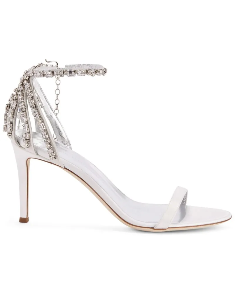 Giuseppe Zanotti Adele Crystal Sandalen 85mm - Weiß Weiß