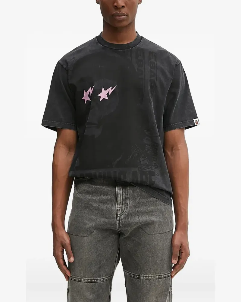 BAPE Bape Sta T-Shirt - Schwarz Schwarz