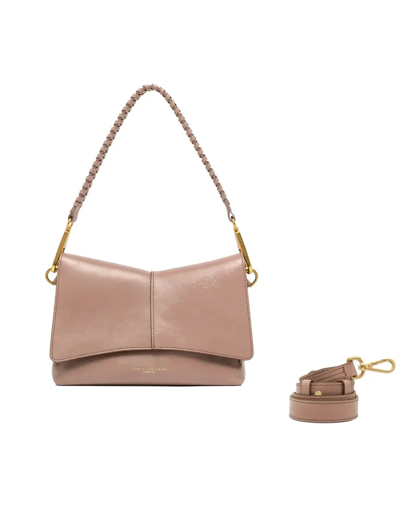 Gianni Chiarini Diva Schultertasche mit geflochtenen Riemen - Rosa Rosa