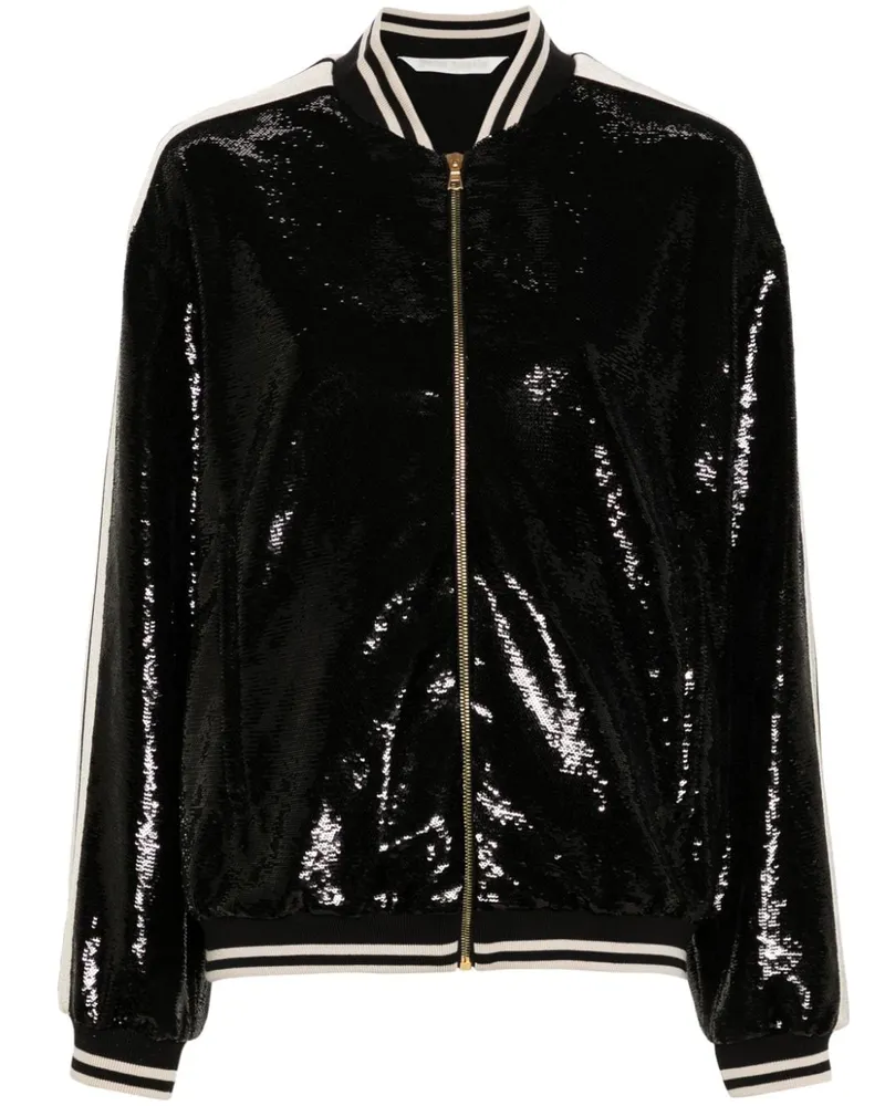 Palm Angels Bomberjacke mit Pailletten - Schwarz Schwarz