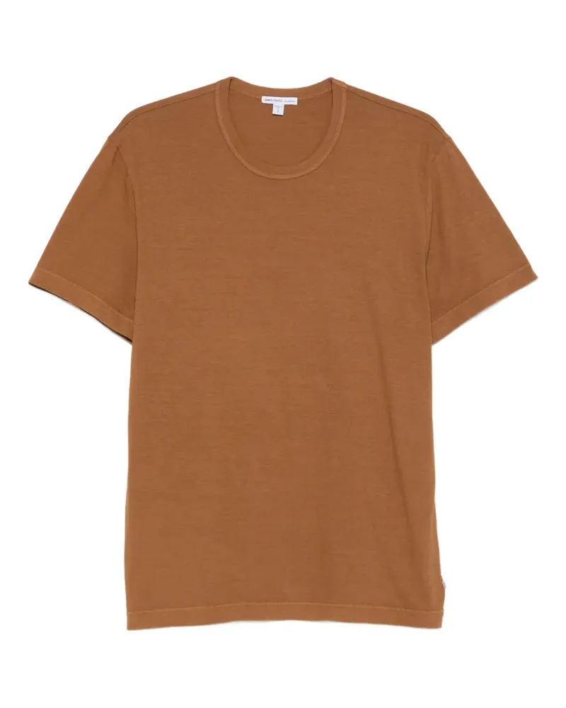 James Perse T-Shirt mit rundem Ausschnitt - Braun Braun