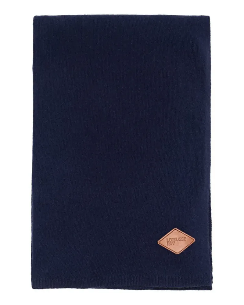 Lottusse Berna Schal mit Logo - Blau Blau