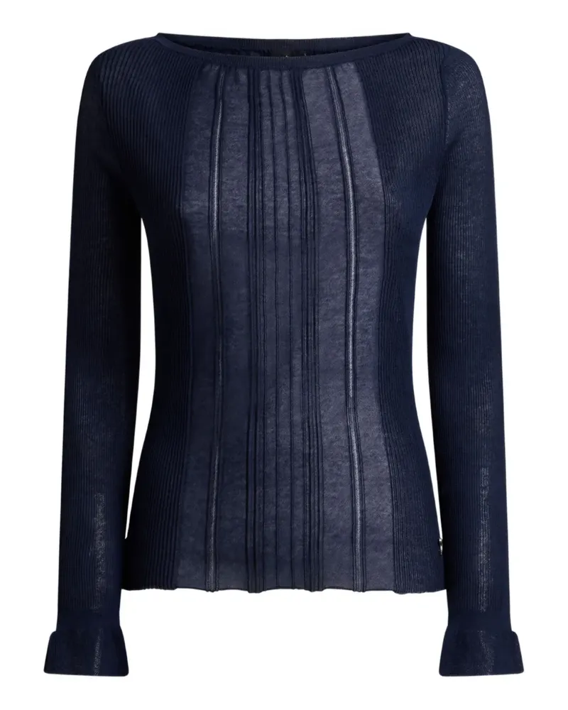 Etro see-through jacquard sweater - Blau Blau
