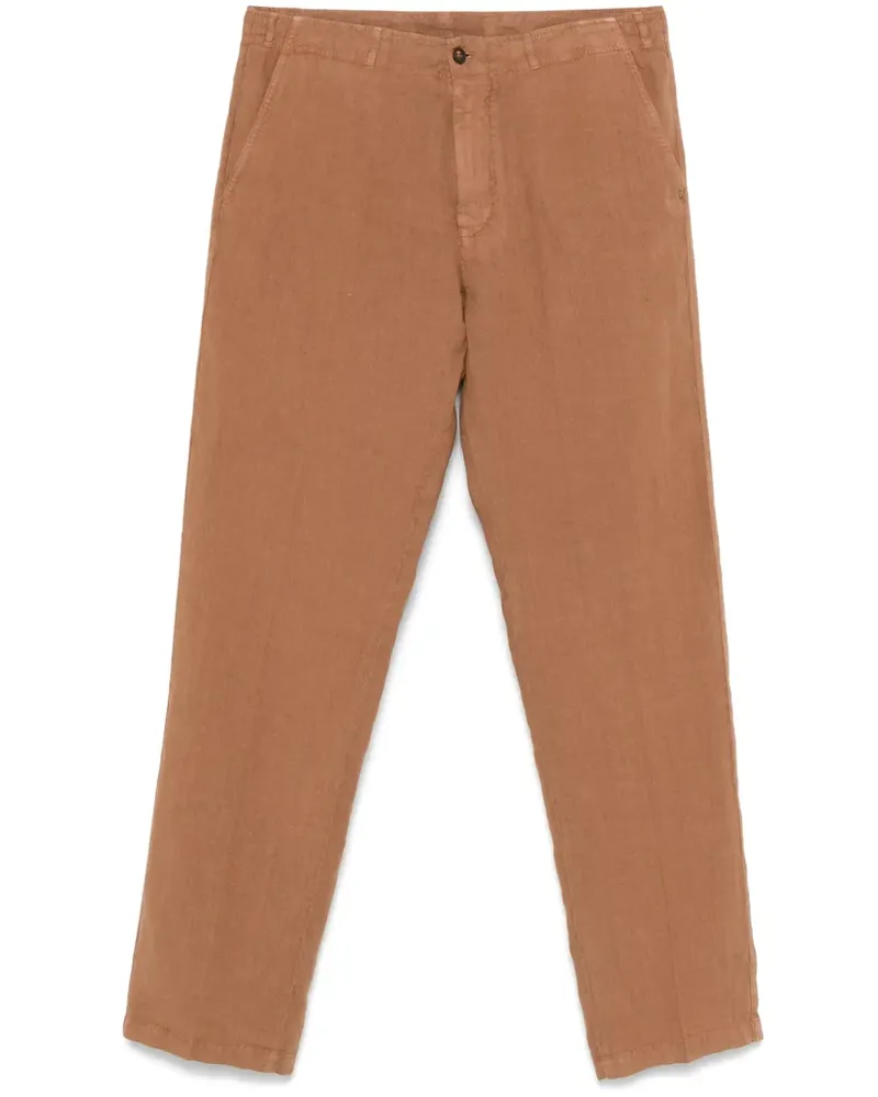 Corneliani Hose aus Leinen - Braun Braun
