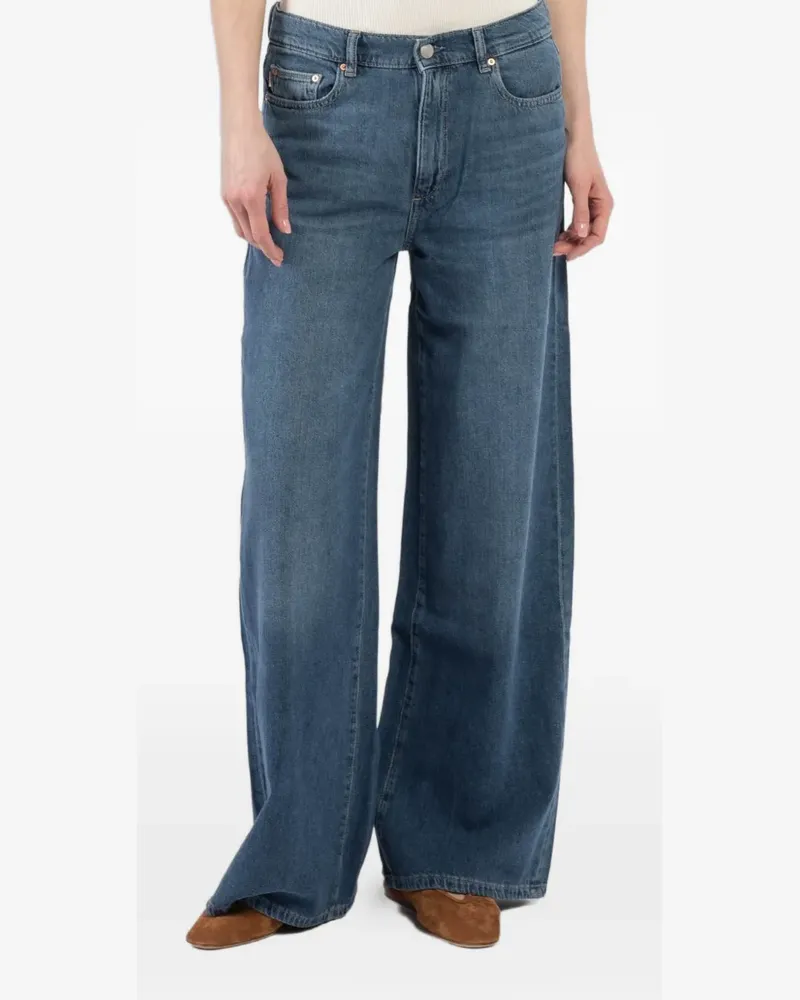 DL1961  Jeans mit Logo-Patch - Blau Blau