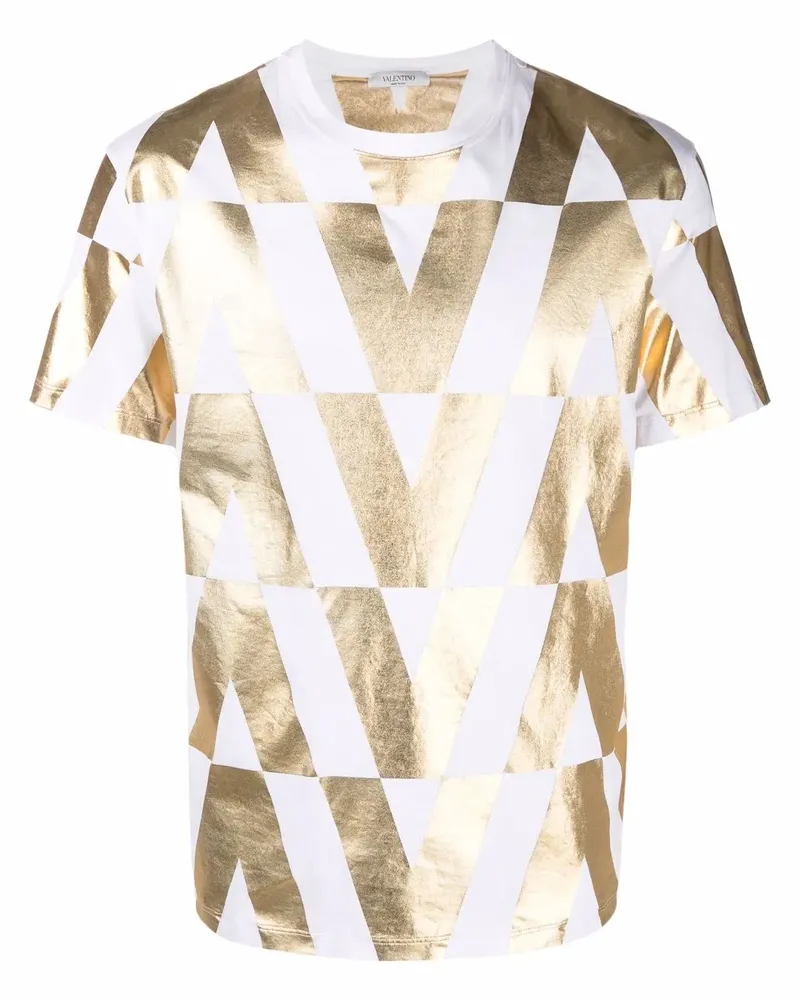 Valentino Garavani T-Shirt mit Logo-Print - Weiß Weiß