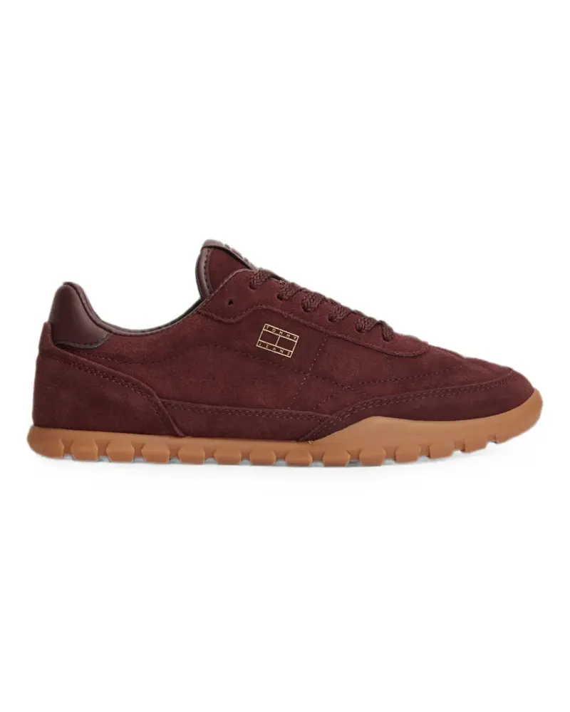 Tommy Hilfiger Sneakers aus Wildleder mit Logo - Rot Rot