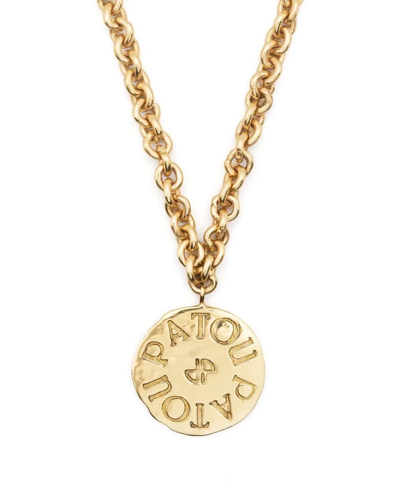Patou Halskette mit Logo-Gravur - Gold Gold