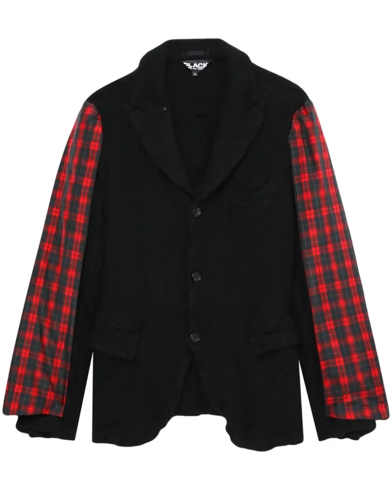 Comme des Garçons Blazer mit Kontrasteinsätzen Schwarz