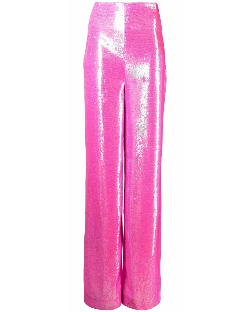 Philipp Plein Verzierte Hose mit weitem Bein - Rosa Rosa