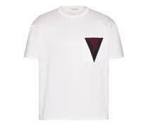 T-Shirt mit V-Detail