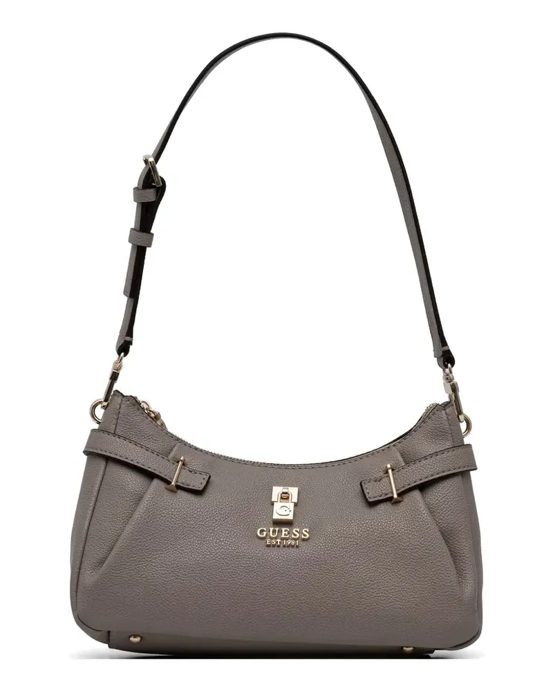 Guess Handtasche mit Logo-Schild - Nude Nude