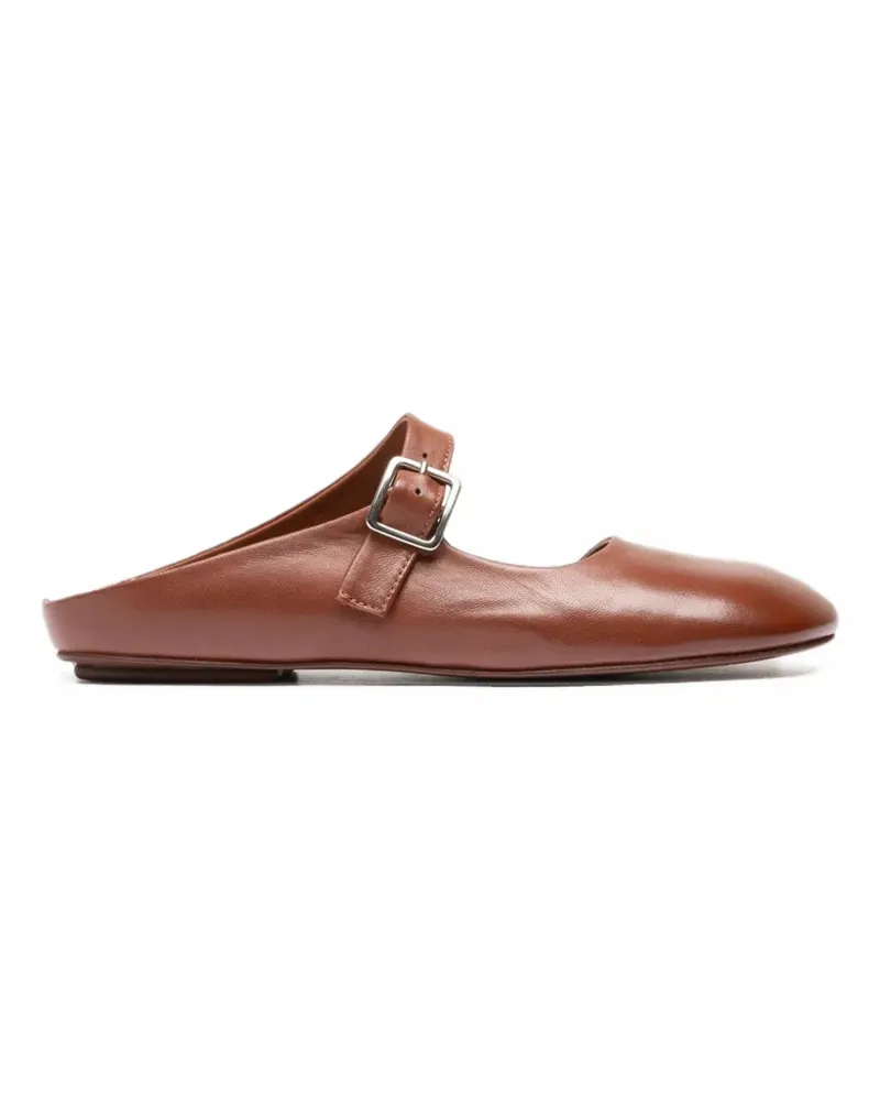 Officine Creative Italia Meredith 005 Mules aus Leder mit Schnallenriemen - Braun Braun