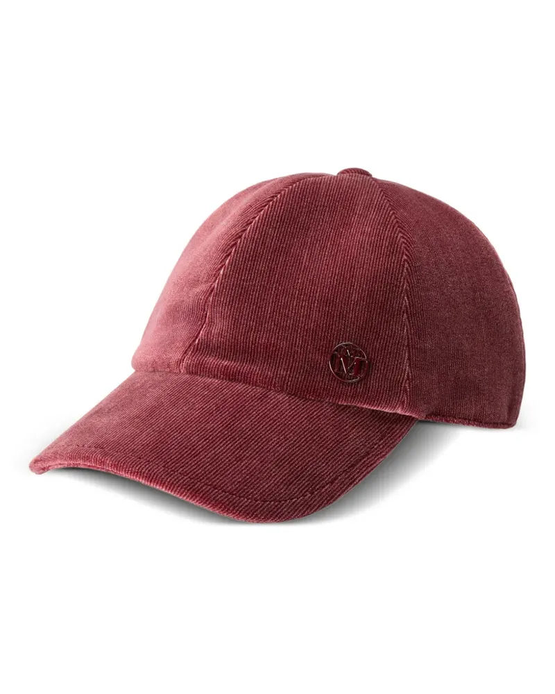 Maison Michel Baseballkappe mit Tiger-Logo - Rot Rot