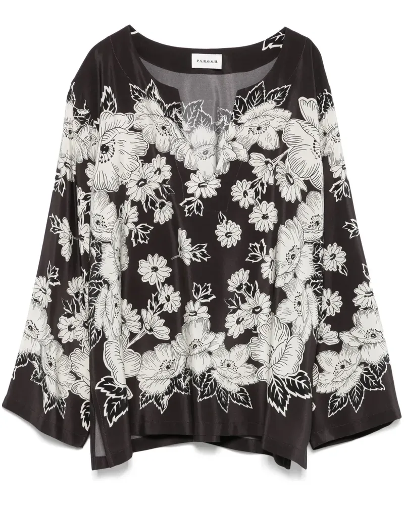 P.A.R.O.S.H. Steven Bluse - Grau Grau