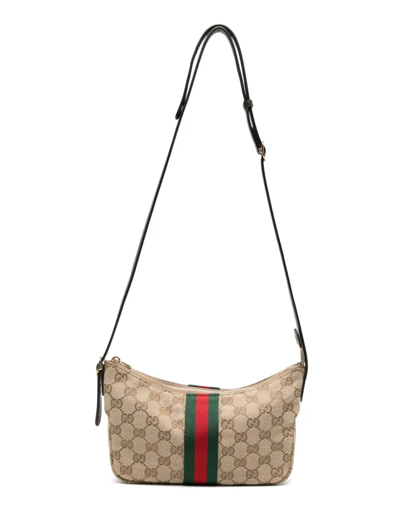 Gucci Gürteltasche mit GG Supreme-Webstreifen - Nude Nude