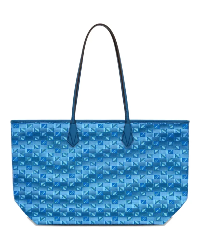 Moreau Paris MM Saint Tropez zip patterned tote bag - Blau Blau