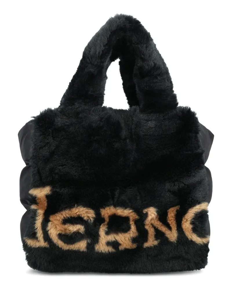 Herno Shopper aus Faux Fur - Schwarz Schwarz
