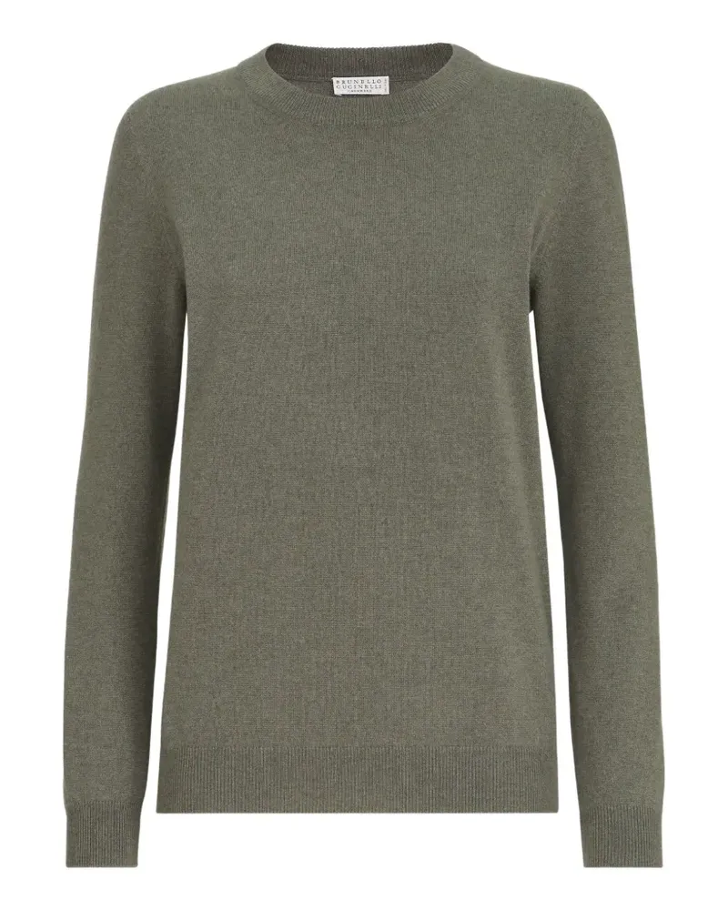Brunello Cucinelli cashmere sweater with Monili - Grün Grün