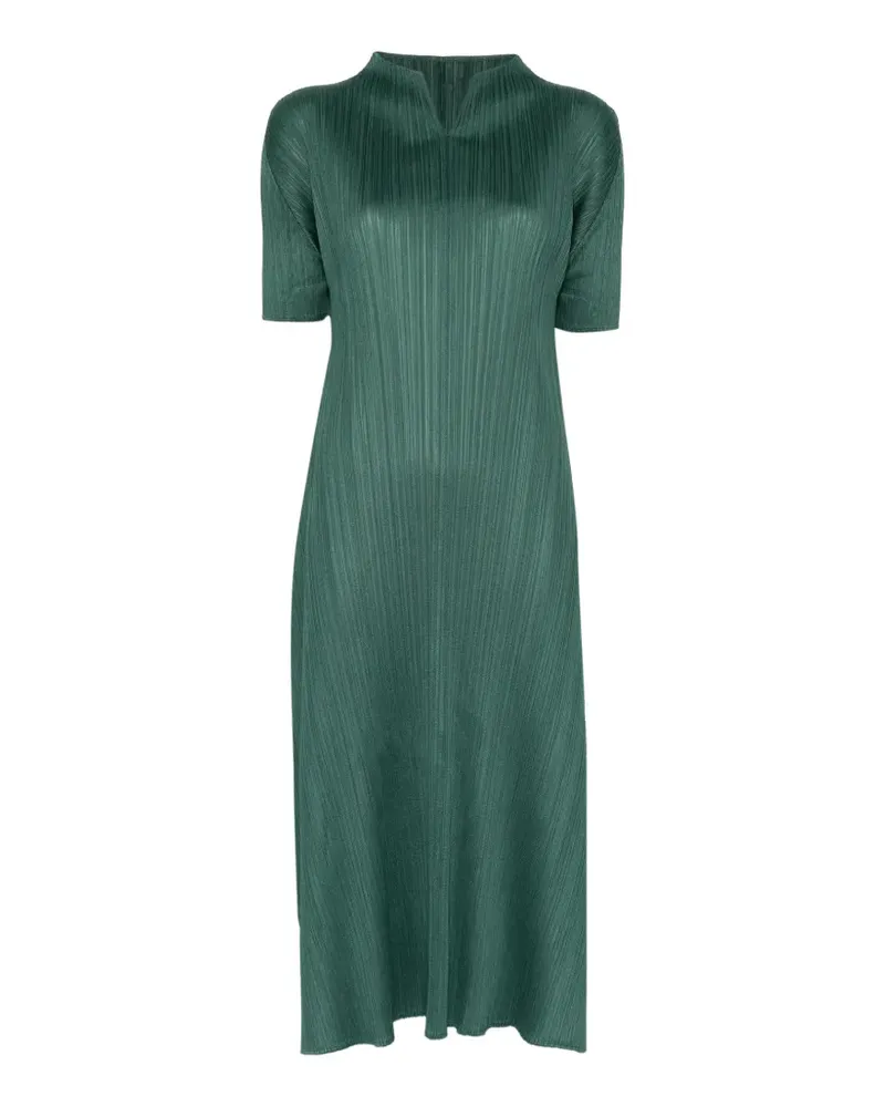 Issey Miyake March pleated midi dress - Grün Grün