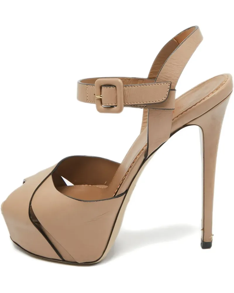 Le Silla Pre-owned Plateau-Sandalen 130mm - Nude Nude