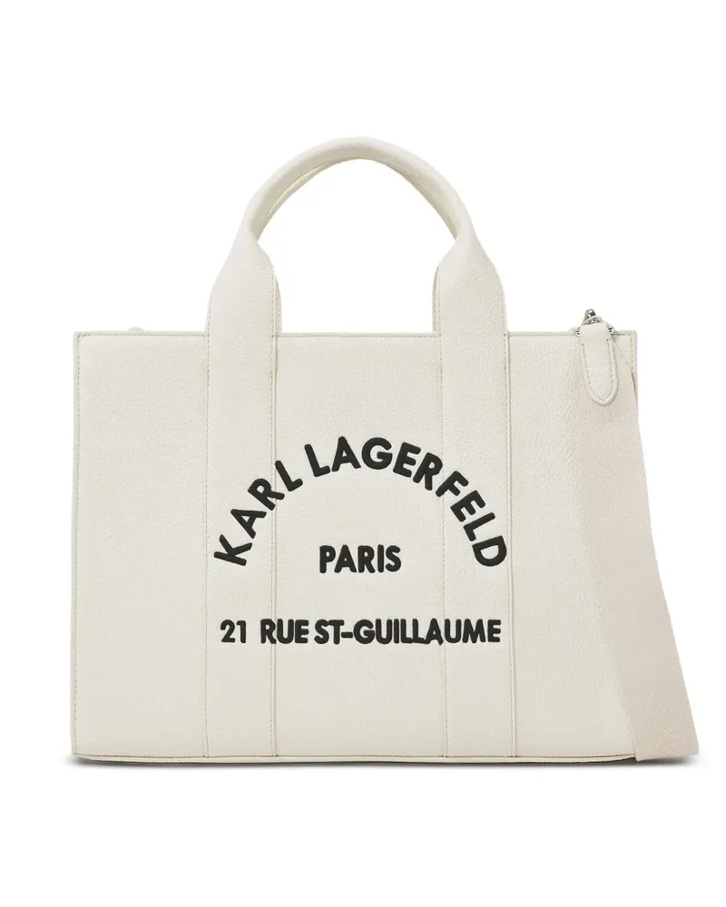 Karl Lagerfeld Mittelgroße Rue St-Guillaume Tote Bag - Weiß Weiß