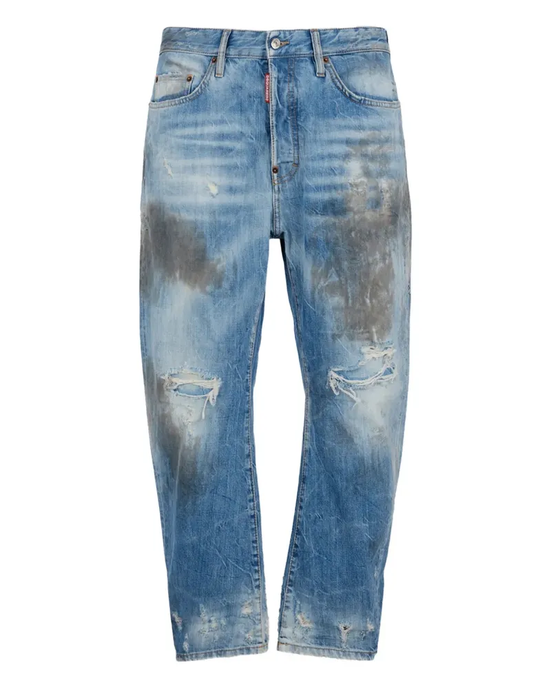 Dsquared2 Light Dirty Hose im Distressed-Look - Blau Blau