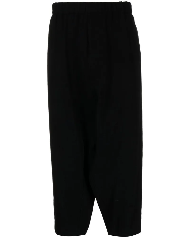 Comme des Garçons Klassische Cropped-Hose - Schwarz Schwarz