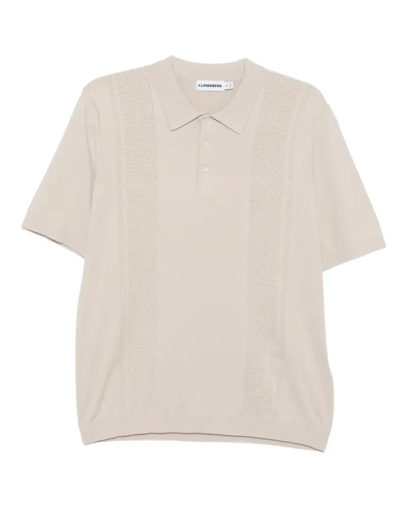 J.Lindeberg Gestricktes Reymond Poloshirt - Nude Nude