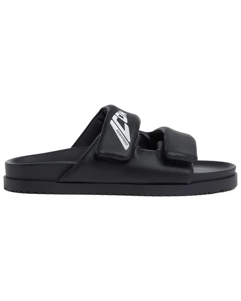Dsquared2 Ibra Pantoletten - Schwarz Schwarz