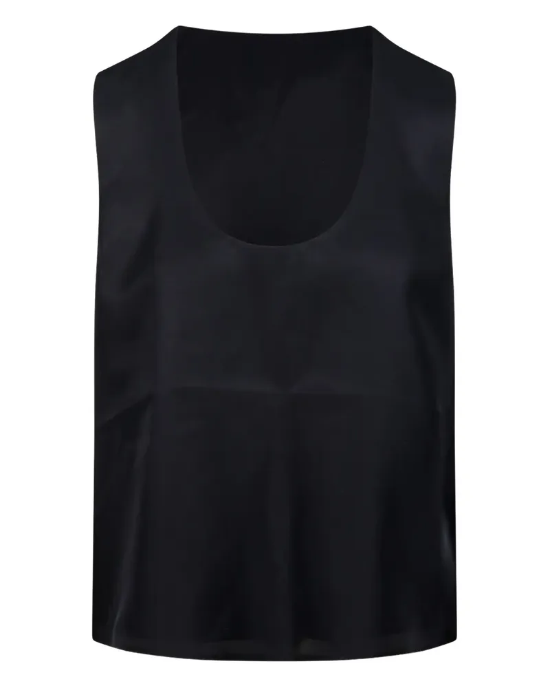 Róhe satin sleeveless top - 001 BLACK 001