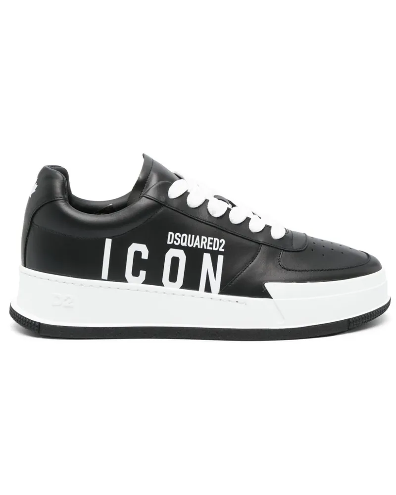 Dsquared2 Sneakers mit "Icon"-Motiv Schwarz