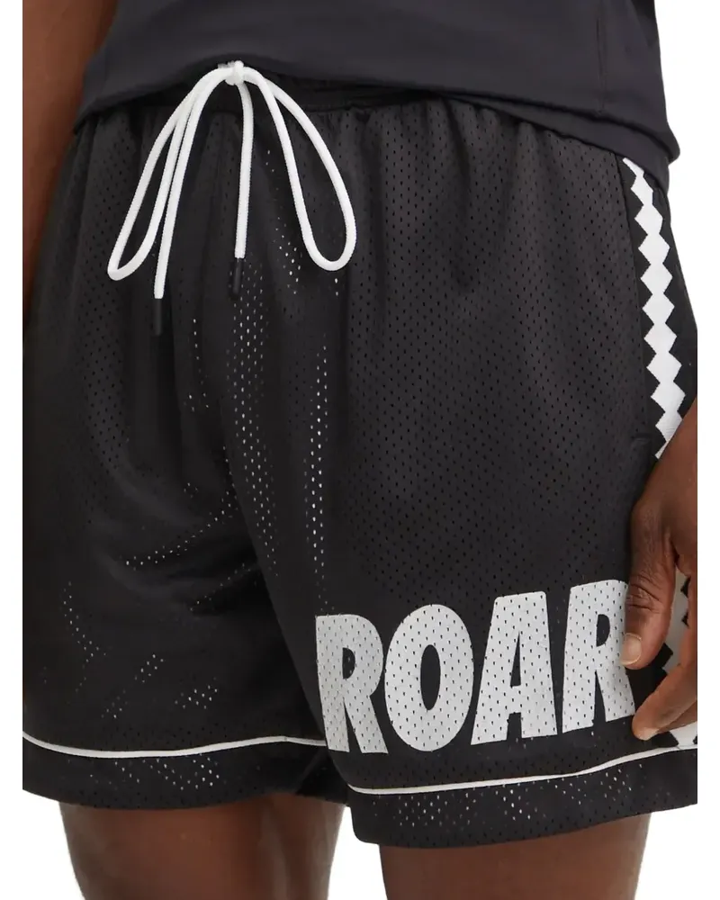 Puma Shorts aus Mesh mit Logo - Schwarz Schwarz