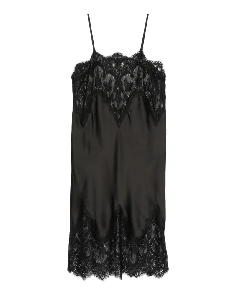 Norma Kamali Bias Minikleid - Schwarz Schwarz