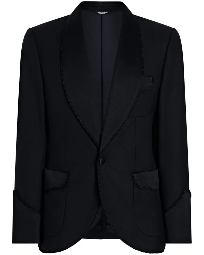 Dolce & Gabbana Sakko mit Schalkragen Blau