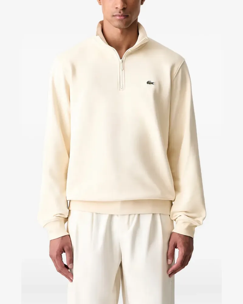 Lacoste Sweatshirt mit Viertelreißverschluss - Nude Nude