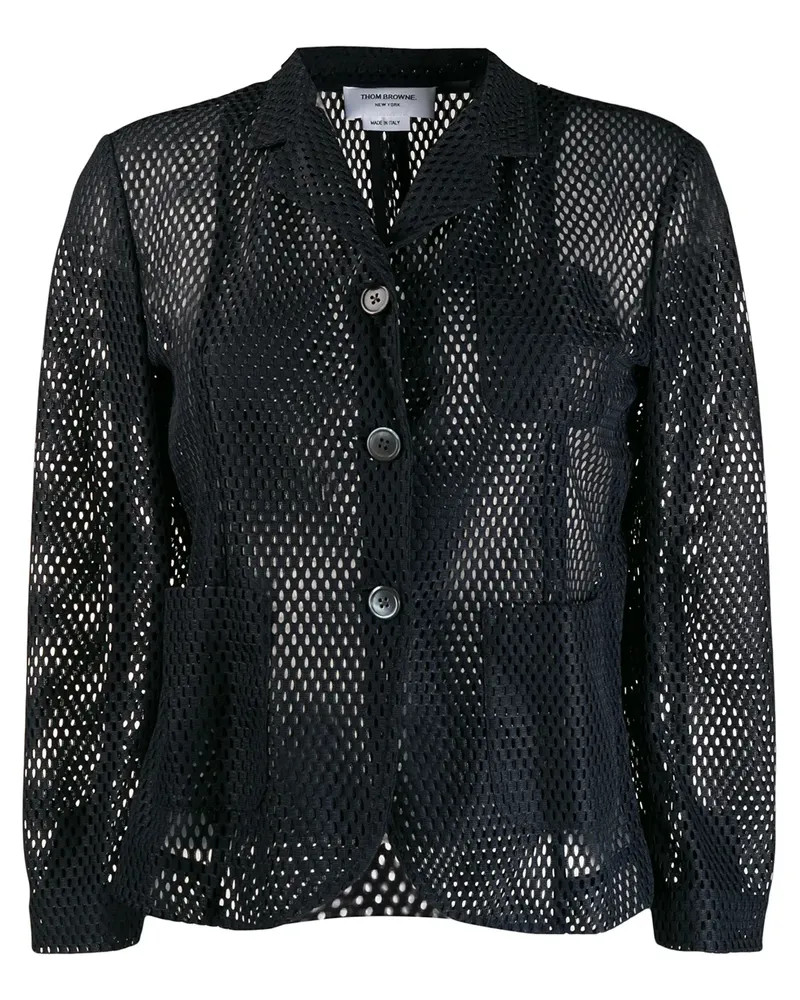 Thom Browne Blazer aus Netzstoff - Blau Blau