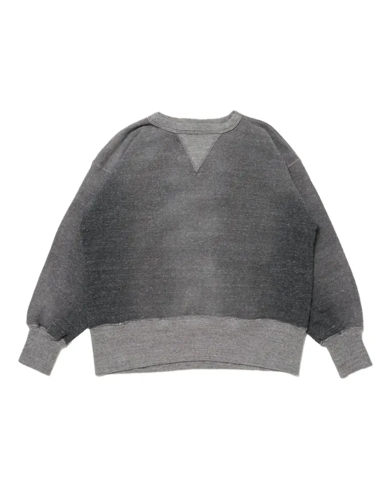 Taiga Takahashi Lot.603 denim-patch sweatshirt - Grau Grau