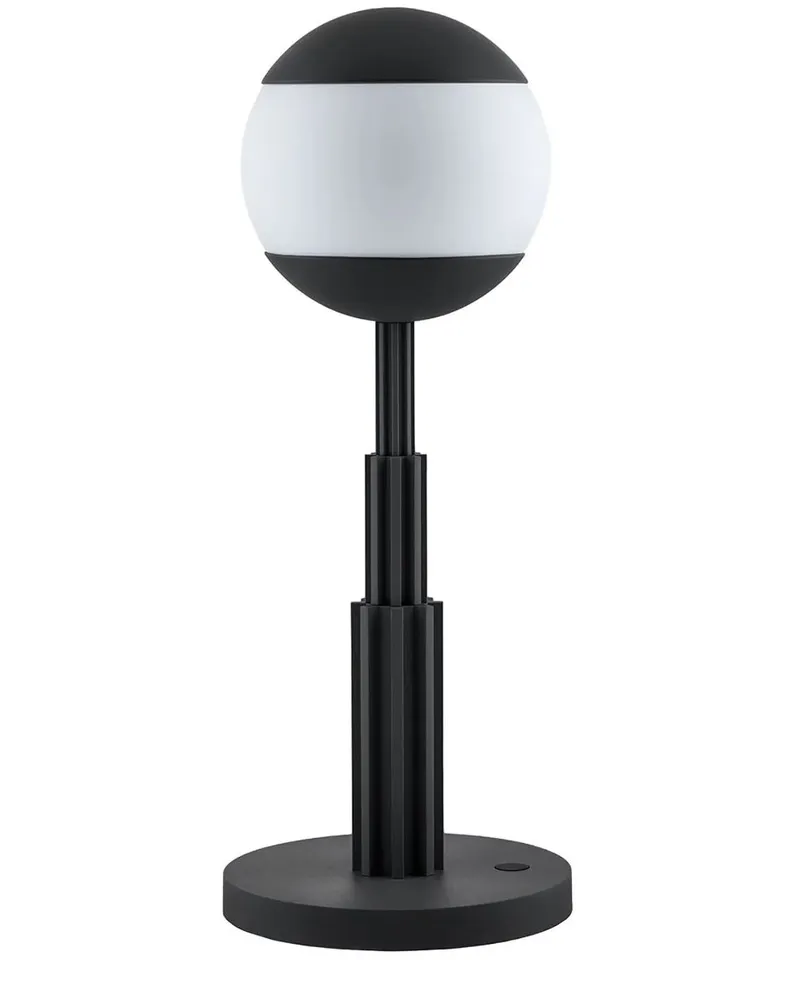 Alessi Tischlampe mit Kugelform - Schwarz Schwarz