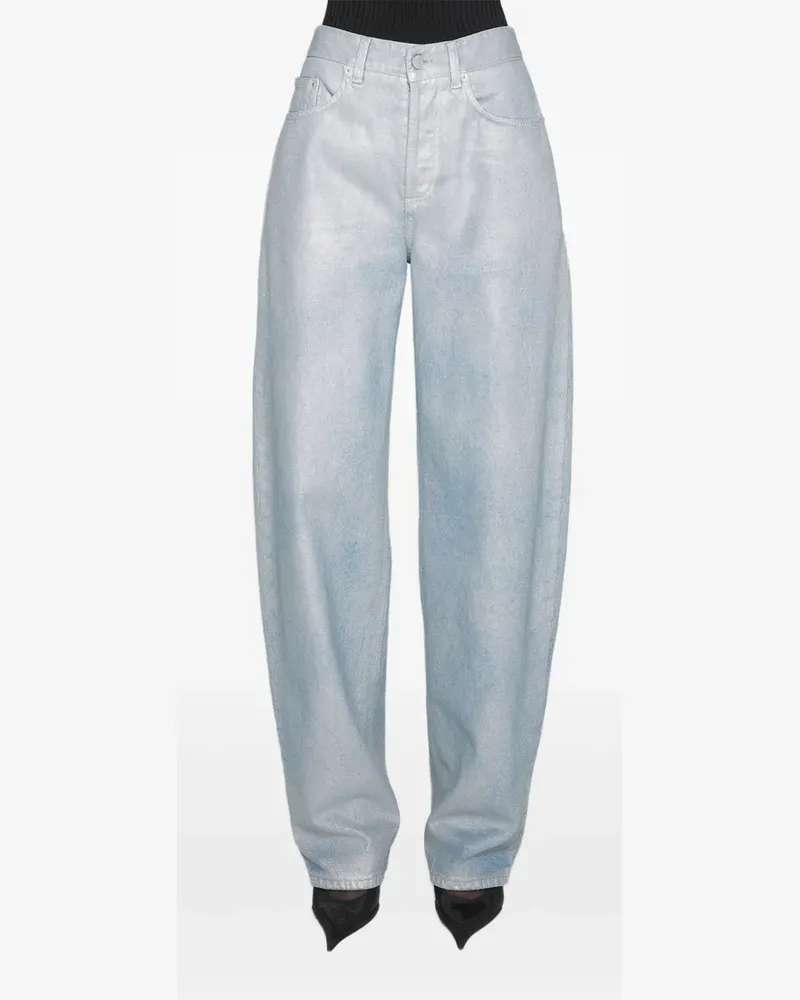 Thierry Mugler Hose mit Schnürung - Blau Blau