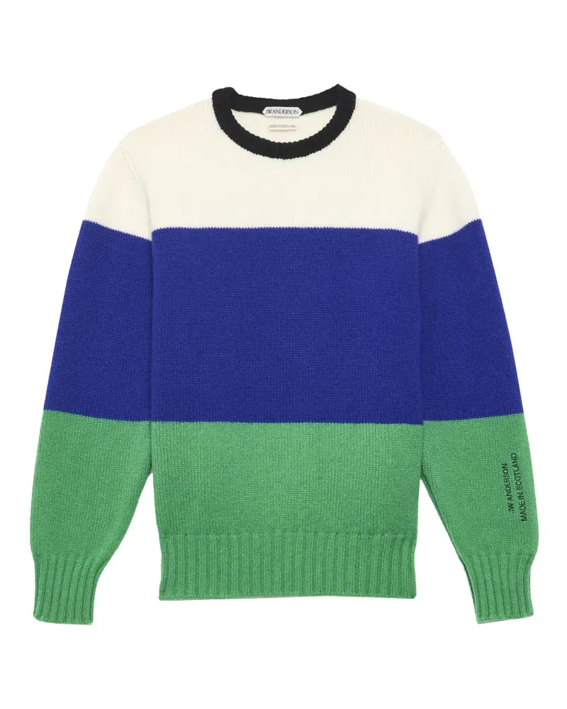 J.W.Anderson Pullover in Colour-Block-Optik - Blau Blau