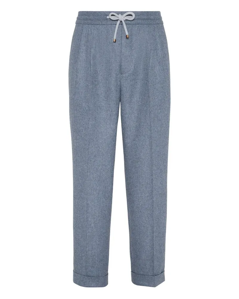 Brunello Cucinelli Hose mit doppelter Falte - Blau Blau