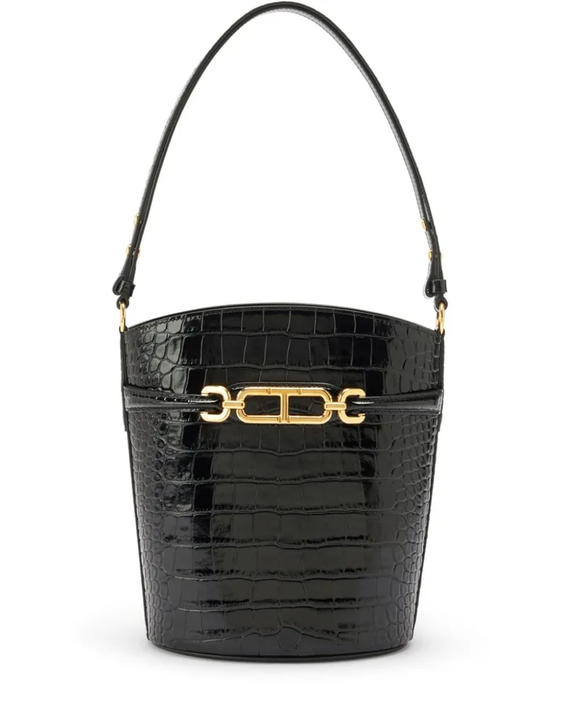 Tom Ford Mittelgroße Whitney Beuteltasche - Schwarz Schwarz